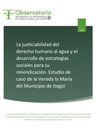 La justiciabilidad del Derecho Humano al agua y el desarrollo de estrategias sociales para su reivindicación