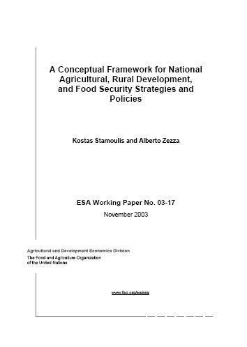 A Conceptual Framework for National Agricultural, Rural Development, and Food Security Strategies and Policies
