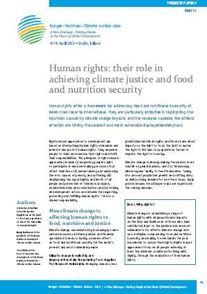 Human rights: their role in achieving climate justice