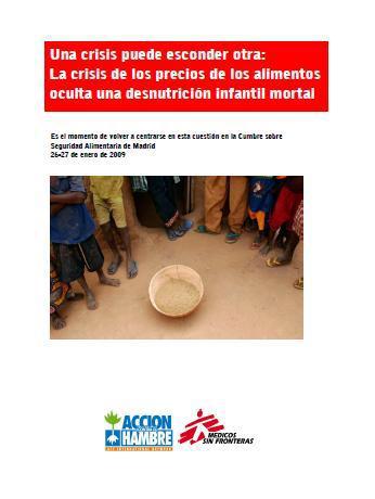 Una crisis puede esconder otra: La crisis de los precios de los alimentos oculta una desnutrición infantil mortal