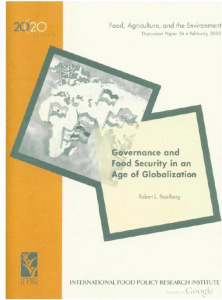Governance and Food Security in an Age of Globalization