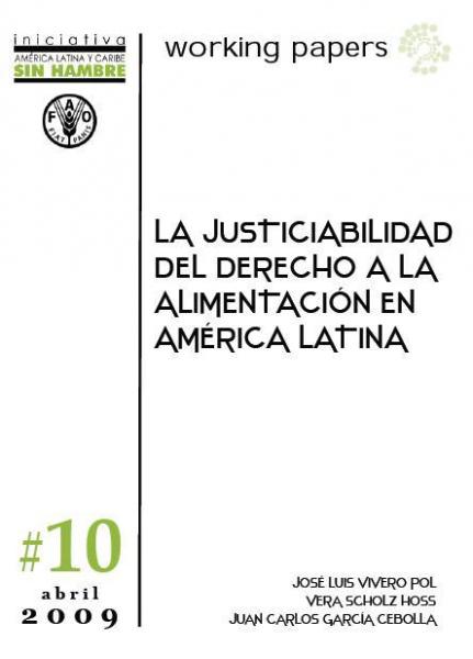 La Justicialidad del Derecho a la Alimentación en América Latina