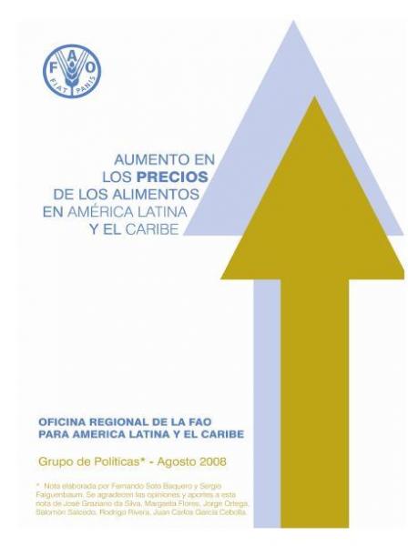 Aumento en los precios de los alimentos en América Latina y el Caribe.
