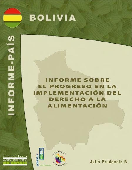 Informe sobre el progreso en la implementación del Derecho a la Alimentación en Bolivia