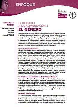 El Derecho a la Alimentación y el Género