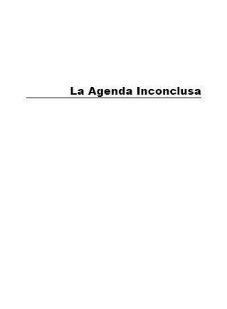 La Agenda Inconclusa: Perspectivas para Superar el Hambre, la Pobreza y la Degradación Ambiental
