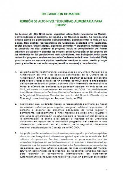 Declaración de Madrid
