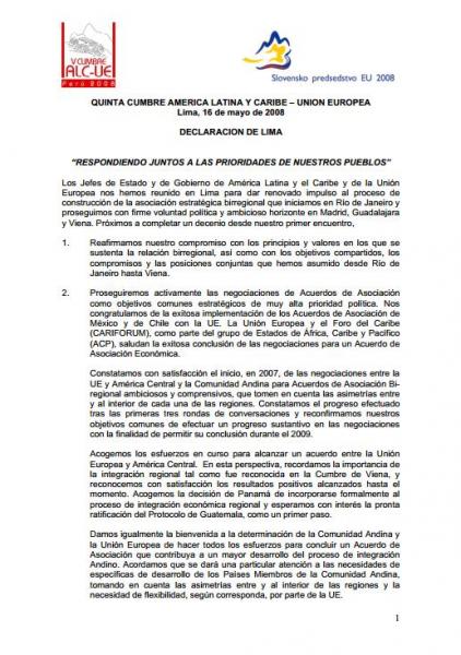 Declaración de Lima