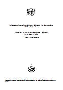 Misión a la Organización Mundial del Comercio 2008.