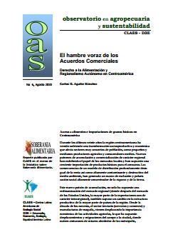 El hambre voraz de los Acuerdos Comerciales. Derecho a la Alimentación y Regionalismo Autónomo en Centroamérica.