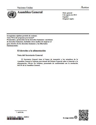 La Pesca y el Derecho a la Alimentación