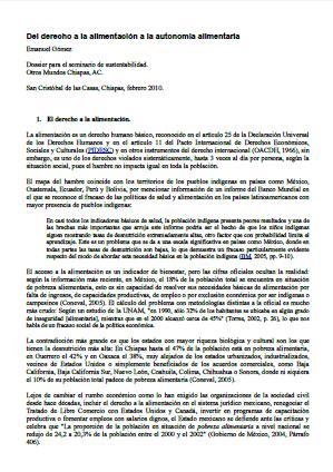 Del derecho a la alimentación a la autonomía alimentaria