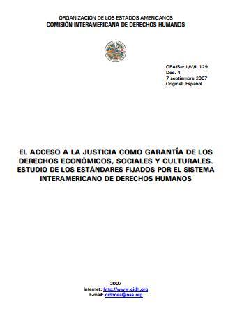 El acceso a la justicia como garantía de los DESC.